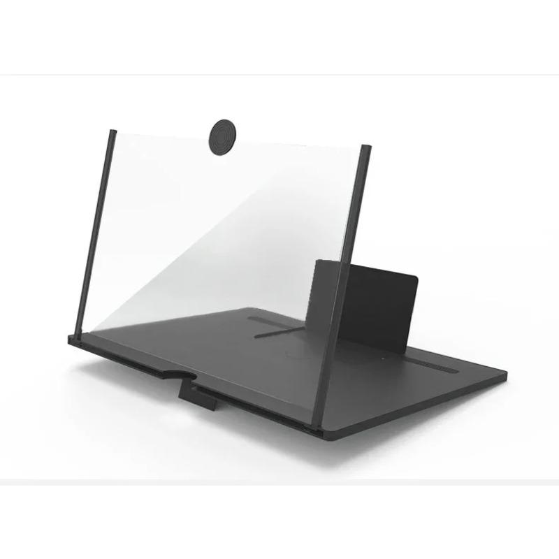 1pc 12/10 Inch 3D HD Mobile Phone Screen Magnifier, Foldable Stand with Phone Holder, Video Amplifier for Movies, Reading