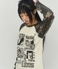GRAVER [Unisex] 4 Cats Camo Raglan Long Sleeve T-Shirt_Cream