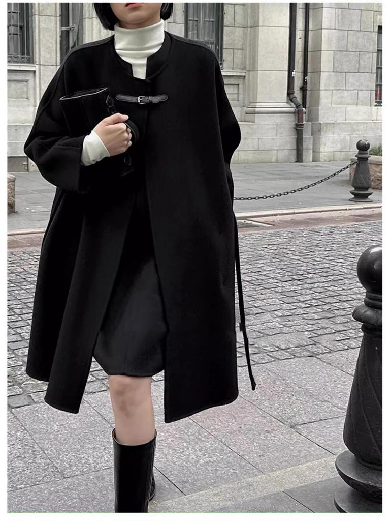 Autumn/Winter V-Neck Wool Vest Dress - Stylish Slimming Design