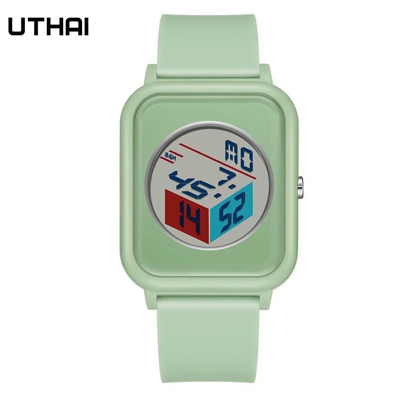 

UTHAI CE134 Student s Simple Electronic Watch Innovation Leisure Fashion Nightlight Waterproof Multifunctional Boys Girls Watch