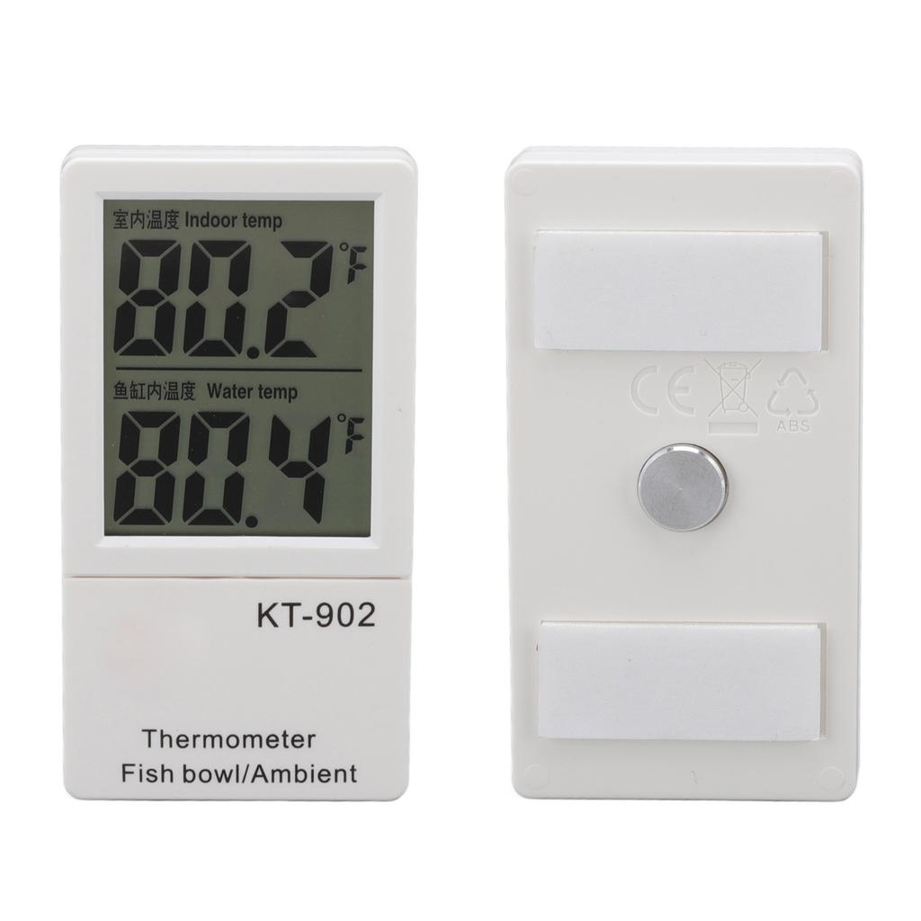 Digital Aquarium Thermometer Low Power Consumption Electronic Digital Fish in and Out Thermometer KT902