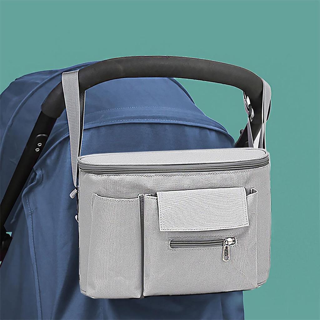Multifunctionele Organizer voor Kinderwagen met Grote Capaciteit & Modieuze Schoudertas