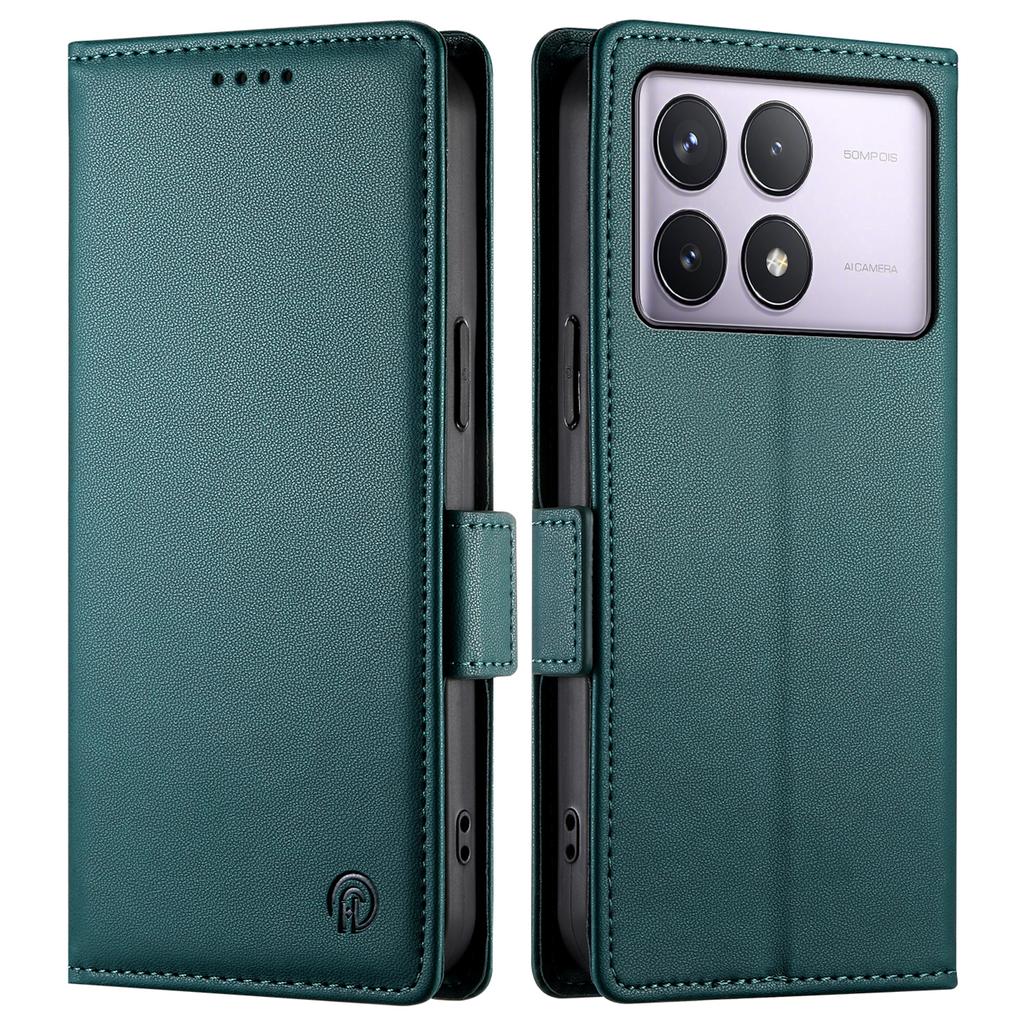 DF-010 For Xiaomi Poco F6 Pro 5G/Redmi K70 5G/K70 Pro 5G Wallet Case PU Leather Stand Phone Cover