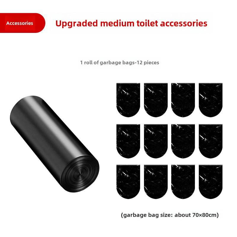 Folding Tent & Outdoor Toilet Accessory Set with Coagulant