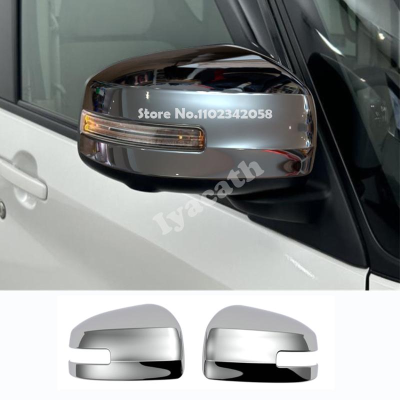 For Nissan ROOX 2025 2026 ABS Car Exterior Side Mirror Rearview Turning Mirror rear-vision mirror Cover stickers Accessories ABS chrome