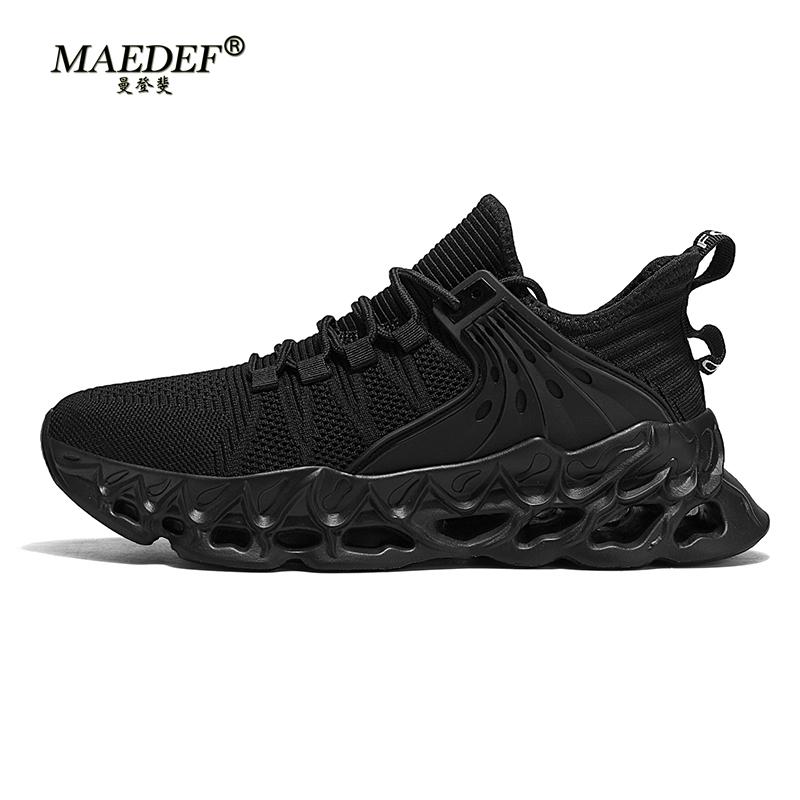 MAEDEF Running Shoes Outdoor Lightweight Non Slip Sneakers Breathable Mesh Sports Shoes Mens Casual Walking Running Shoes