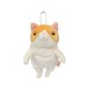 Shinada Global Mochi Series Mochi Neko Hachiware Orange 7 X 5 X 14cm Plush Cat Animal (mini) MONE-0088HO