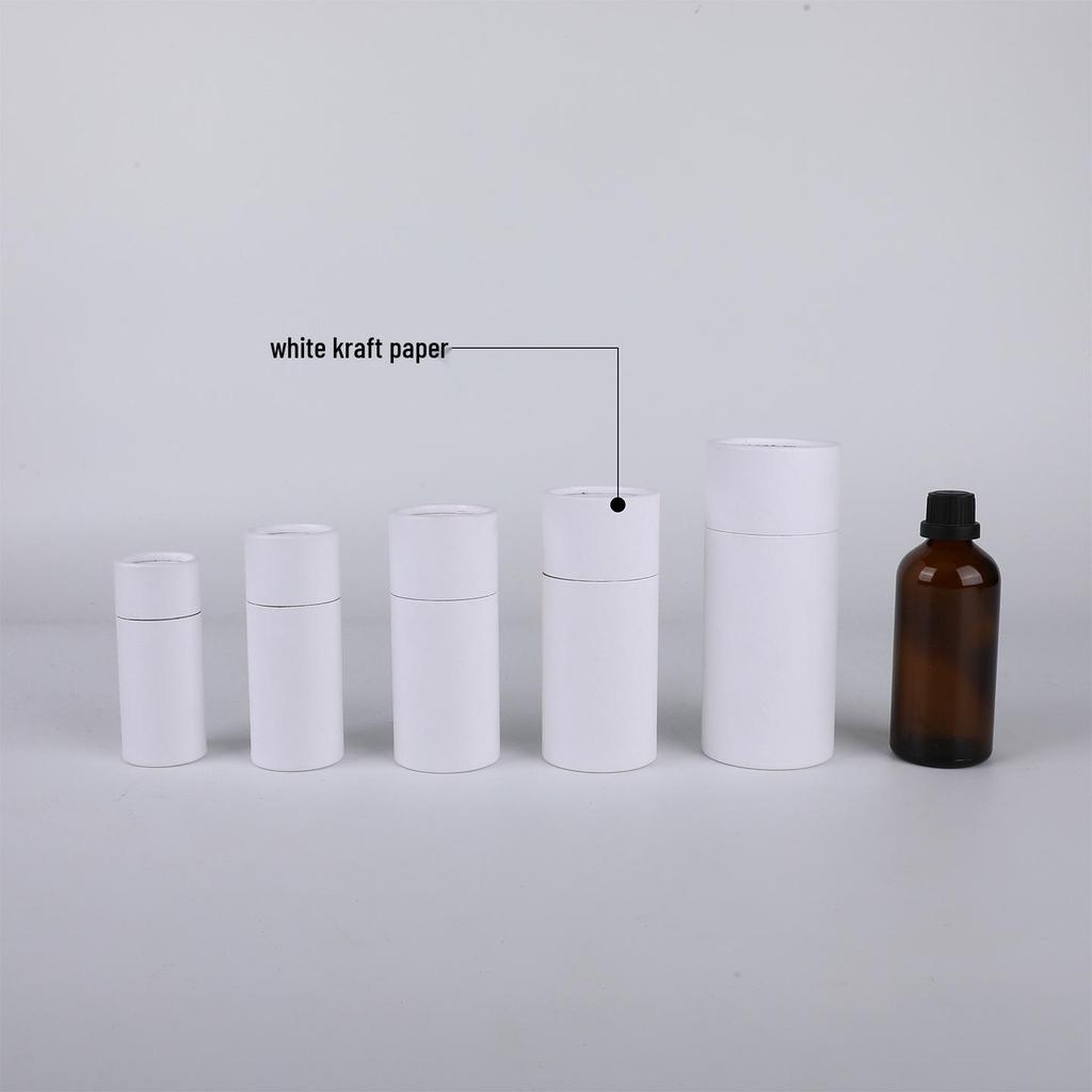 Tropfflasche mit Spot-Applikator Ätherisches Öl Kraftpapierhülse Verpackung mit individuellem Logo