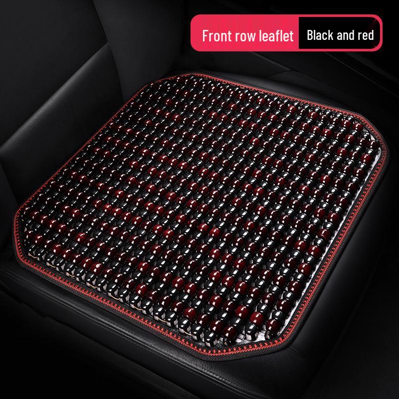 Breathable Wooden Bead Car Seat Cushion - Universal, Cool, Ventilated Mat for All Seasons