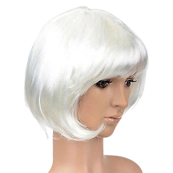 

Женский парик со стрижкой каре, из искусственных волос белый