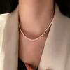 Freshwater Pearl Necklace Temperament Design Sense Item Decoration Simple Style Personality Trendy Neck Chain