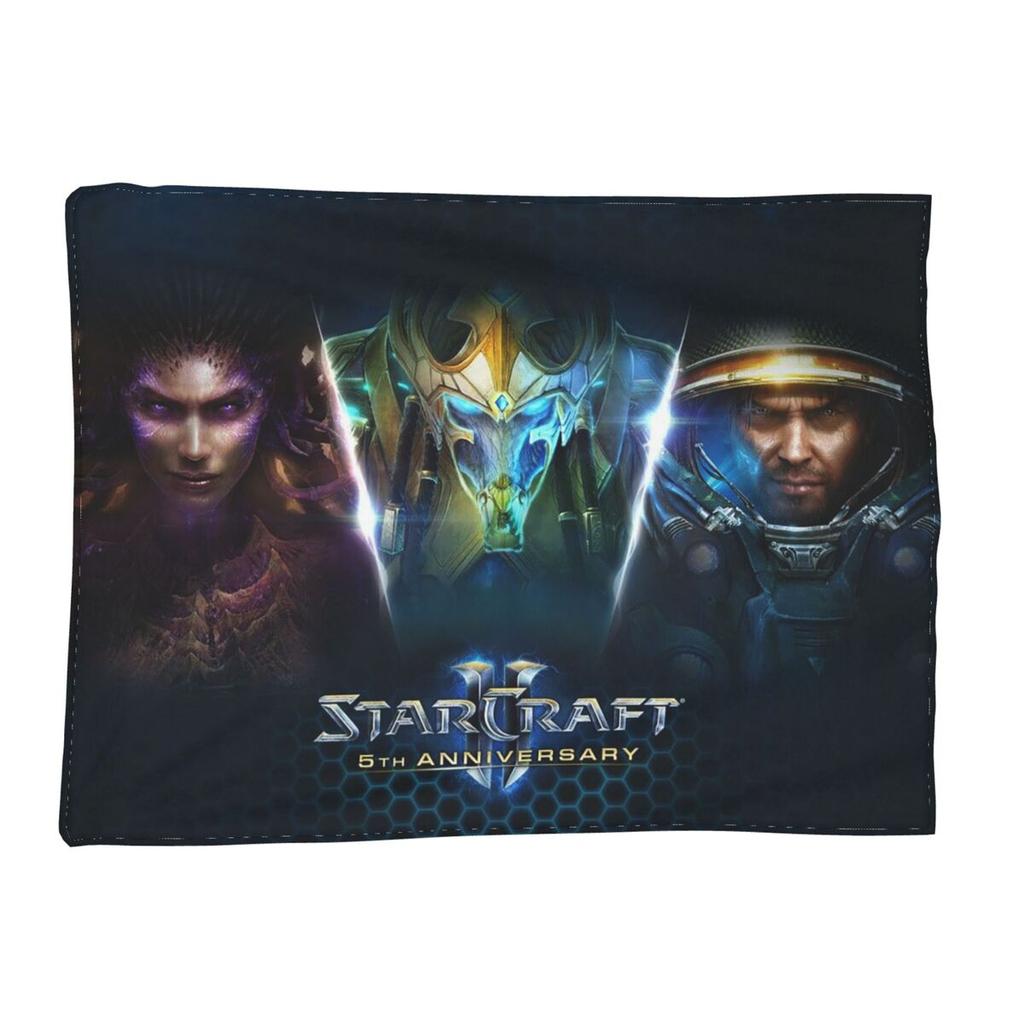 Game StarCraft Gamer Blanket Soft Warm Flannel Throw Blanket Plush for Bed Living room Picnic Travel Home Couch