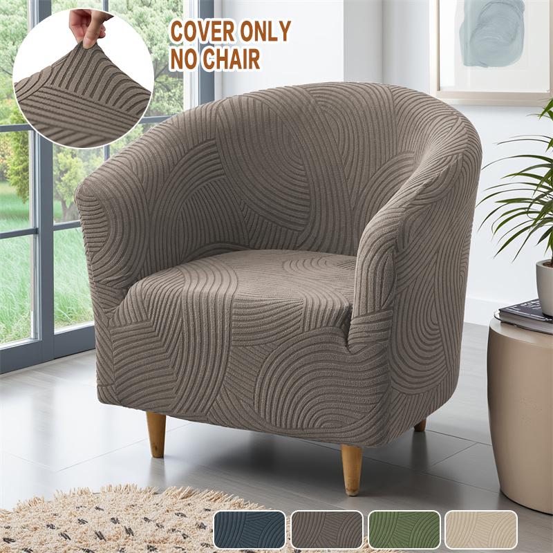

1PC Elastic Jacquard Club Sofa Cover Anti-dirty Tub Armchair Cover Home Decor Single Sofa Slipcover for Living Room Bar Hotel 1pc