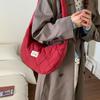 New Texture Simple Hobo Bags Women Leisure Shopping Shoulder Crossbody Bags Lightweight Large Capacity Casual  Commuter Bag
