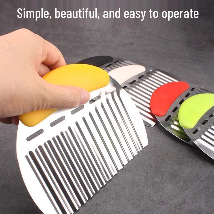 Stainless Steel Wave Blade Potato & Vegetable Cutter