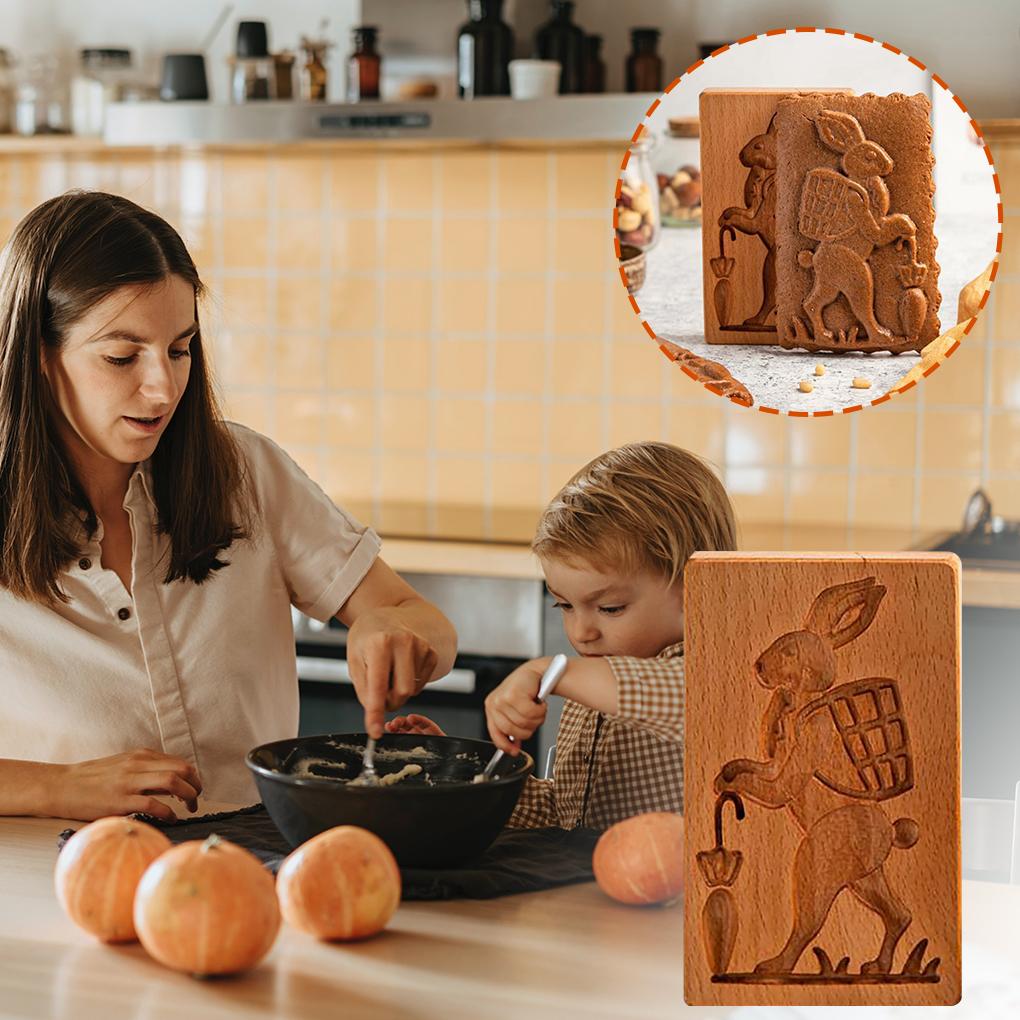 Dřevěná forma na sušenky Perníková sušenka Čokoládové formičky Cukrářská DIY Výroba Formička Domácí Pekařské Pečicí Gadžety Pečicí Nádobí Dárky