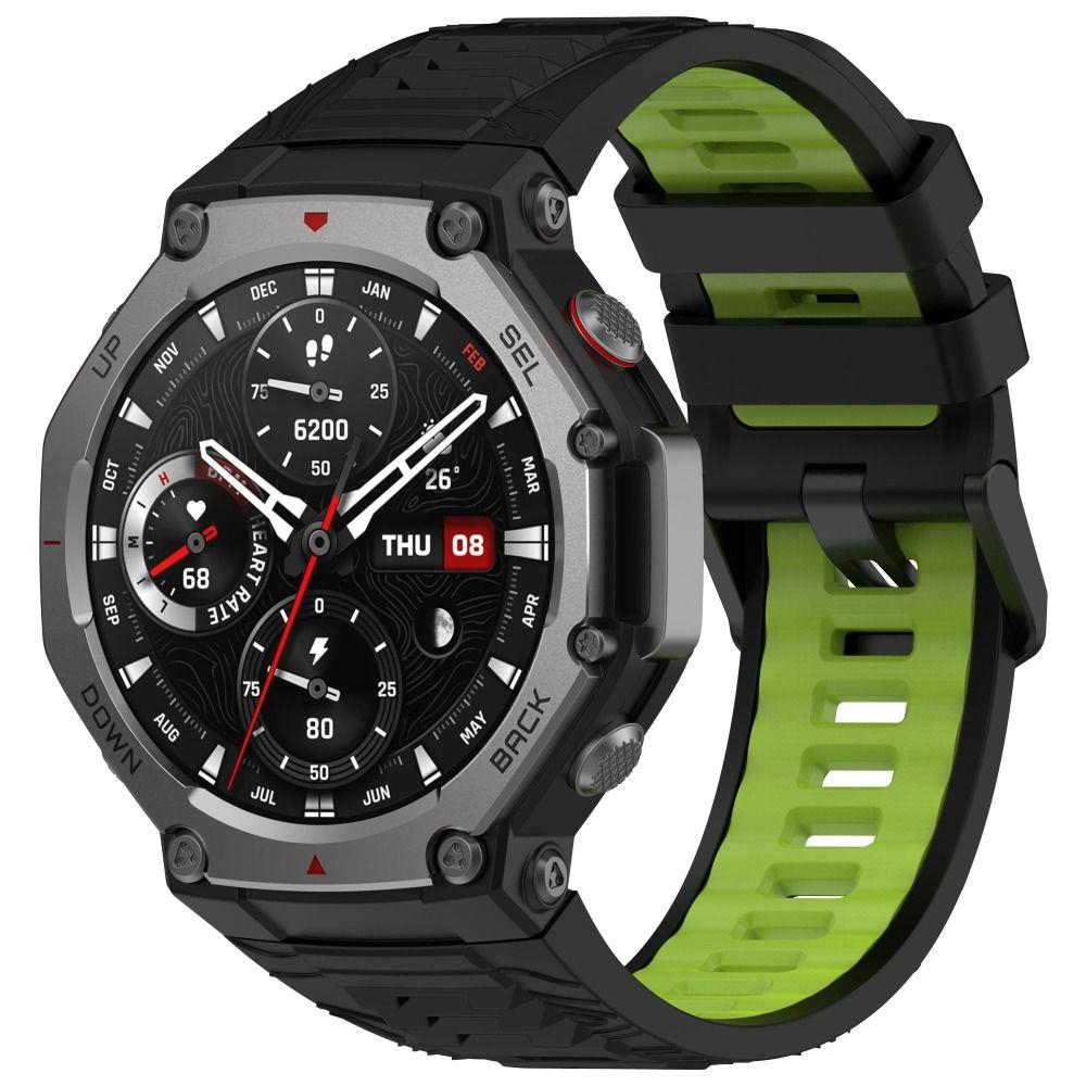 Sport Silicone Watch Strap Double Color With Tool Bracelet Replacement Smartwatch Band for Amazfit T-Rex 3 7