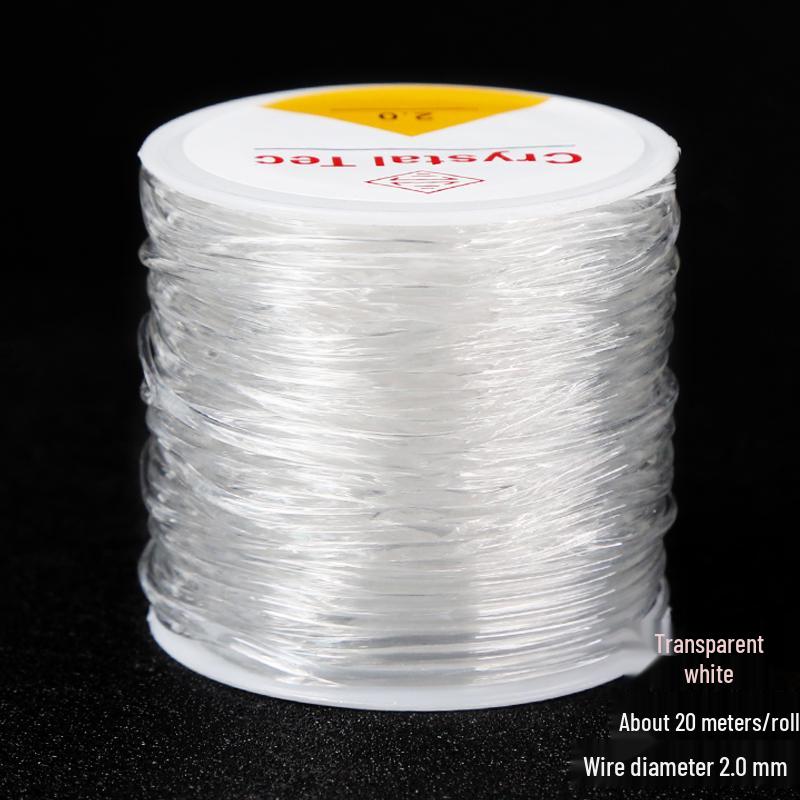 Transparent Elastic Cord for Beading and Jewelry - Wear-resistant, DIY Wenwan, Buddhist Bracelets