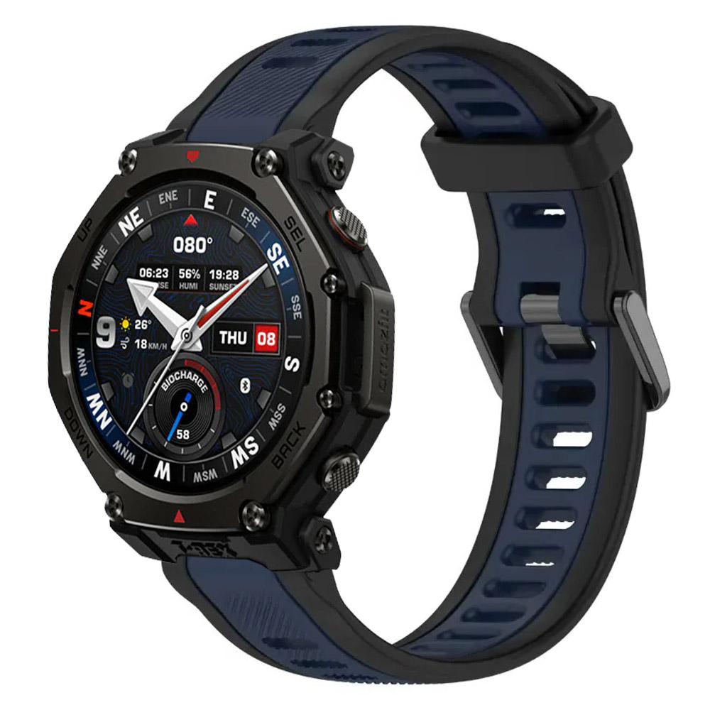 18/20/22mm Sports Silicone Strap for Amazfit T-Rex3 Pro 48mm 44mm Comfortable Breathable Wristband for Amazfit Helio/Balance 2-1