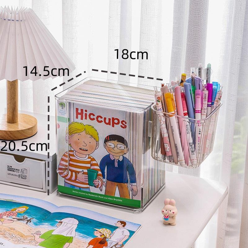 Picture Book Storage Box Children's Bookshelf,Desktop Book Organizing Tool,Children's Graded Reading Desktop Book Storage Rack