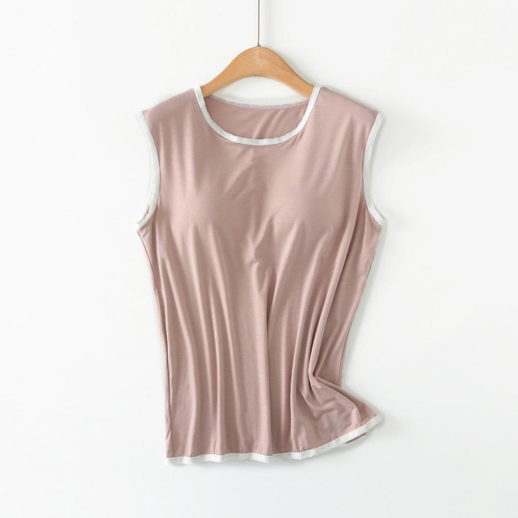 Womens Workout Tops With Built In Bra , Shelf Bra Tank Tops For Women High Neck Workout Camis Yoga Shirt