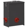 Chicken Feeder 2 Pcs Black 32.5 X 20.5 X 43 Cm