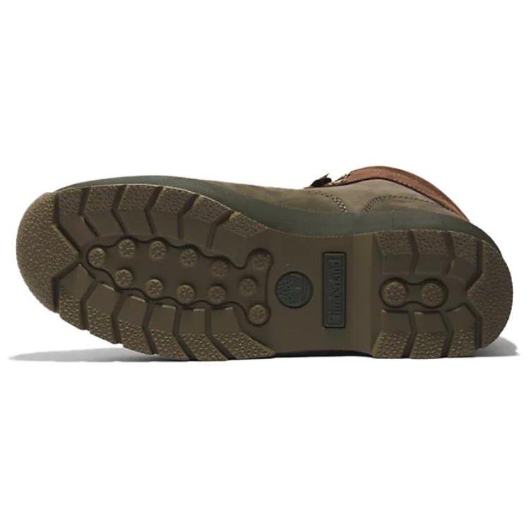 Timberland Runde Zehenpartie Schnürung Rutschfest Langlebig Mid-Top Wanderschuhe Herren Wanderschuhe Dunkelgrün A5ZHHA58