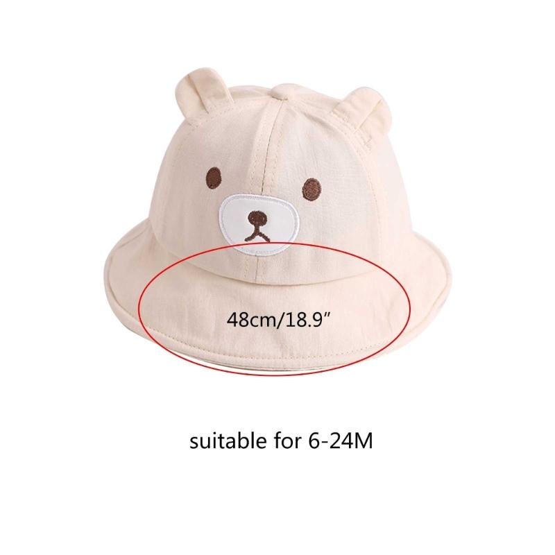 Baby Fisherman Hat Wide Brimmed Bucket Hat for Toddler Girls Boys Sun-proof Infant Sun Hat Floppy Caps Baby Accessories