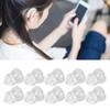 10 Pcs Sound Amplifier Dome Soft Silicone Anti Static Dual Layer Closed Sound Aid Tips