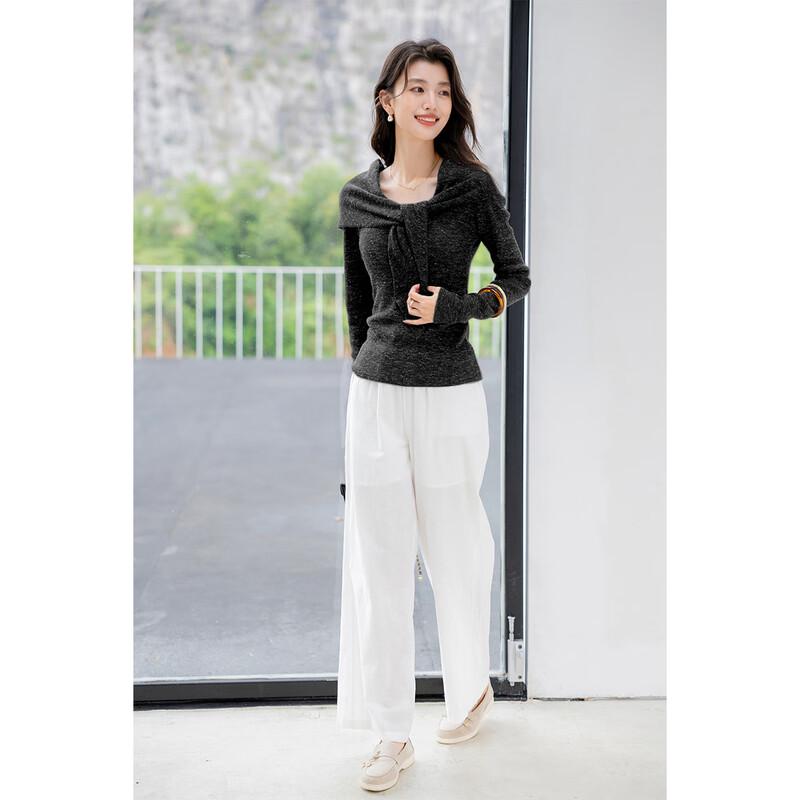 Mocana Women's 2-Way Wear Long Sleeve Knit Top