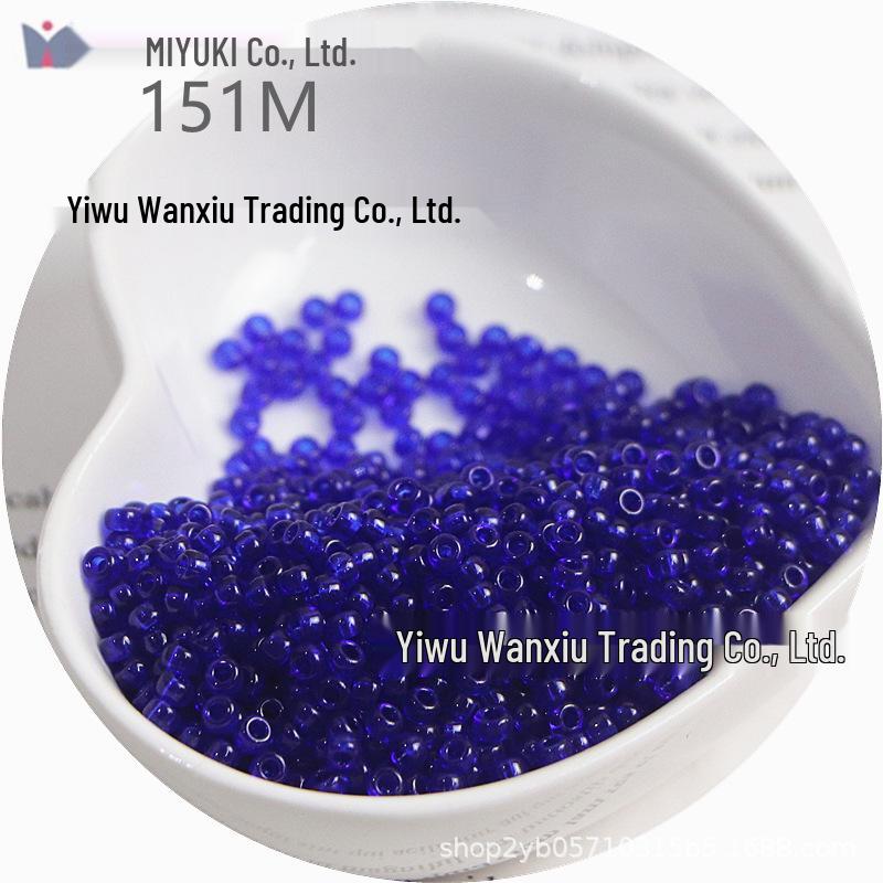 MIYUKI 3mm Transparent Glass Seed Beads for DIY Jewelry Making