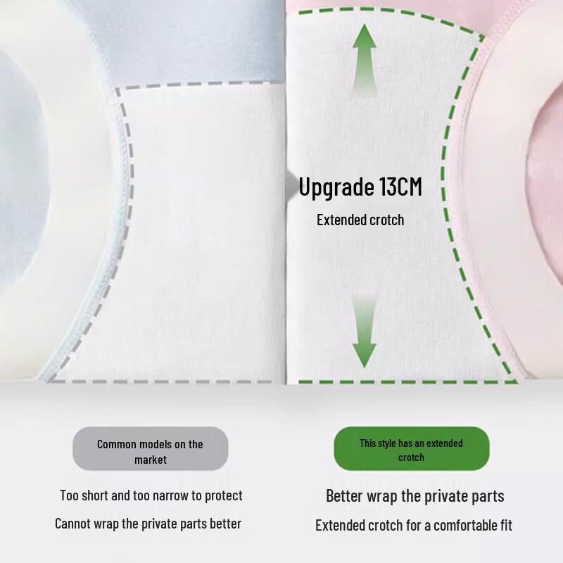 Women's Modal Antibacterial High-Waist Briefs 3-Pack