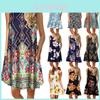 Women's Summer Boho Floral Tank Dress With Comfortable Loose Fit For Casual Beach Outings