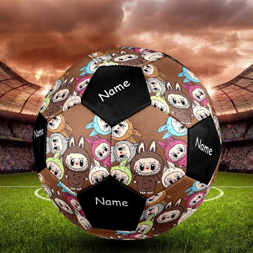 Custom Name Labubu Theme Size 5 Soccer Ball, Suitable for Both Indoor and Outdoor Matches, a Gift Suitable for Everyone.