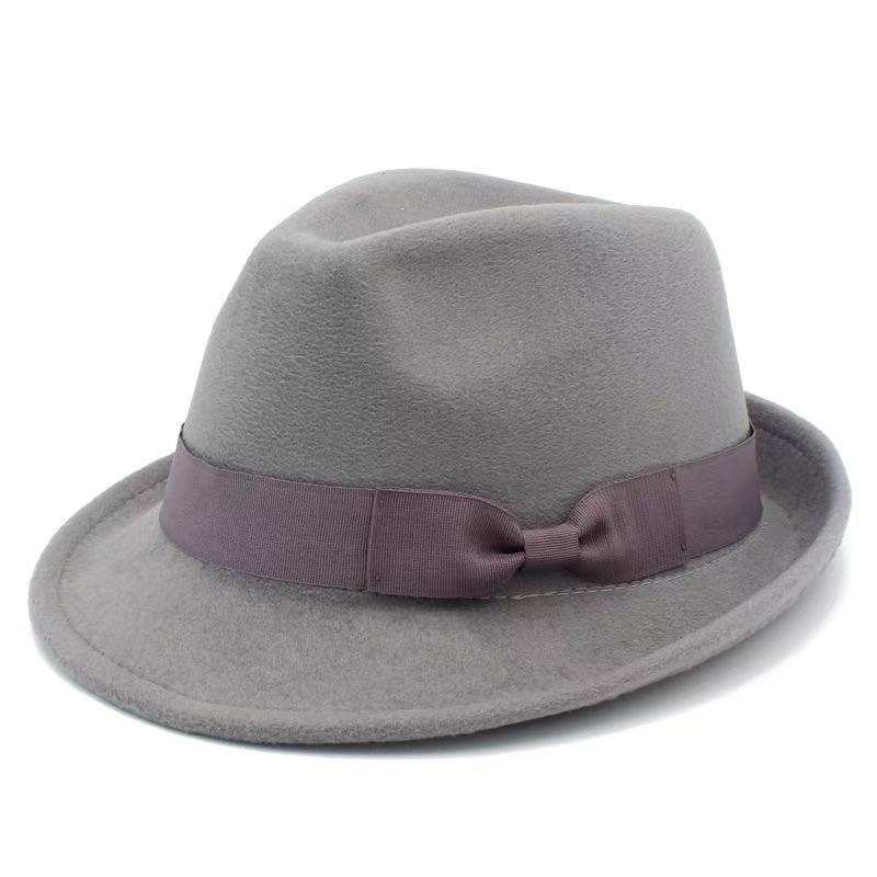 Popular European and American Fashion Versatile Top Hat British Style Jazz Hat Retro Felt Hat Top Hat