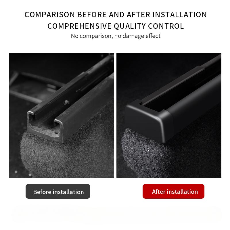 For Tesla Model 3 Model Y 2023 2022 2011 Rear Seat Slide Rail Soft Rubber Plug Protection Car Interior Function Accessories