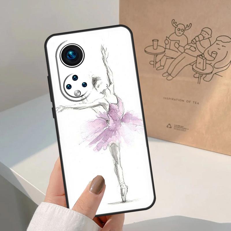 Ballerina Ballet Dance Girl For Honor Magic 8 Pro 5 6 7 Lite Case For Honor Win RT 200 400 50 70 90 X8b X9a X9b X9c X9d