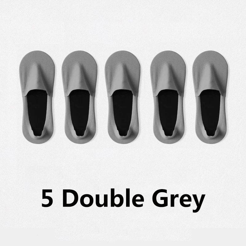 2/5 Pairs/Lot Men's Boat Socks 100% Cotton Deodorant Sweat Absorption Summer Sock Thin Breathable Silicone Non-slip Silk Socks