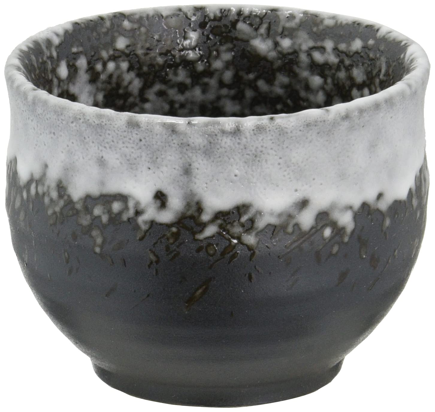 Mino ware sake white K80302 cup, glaze,