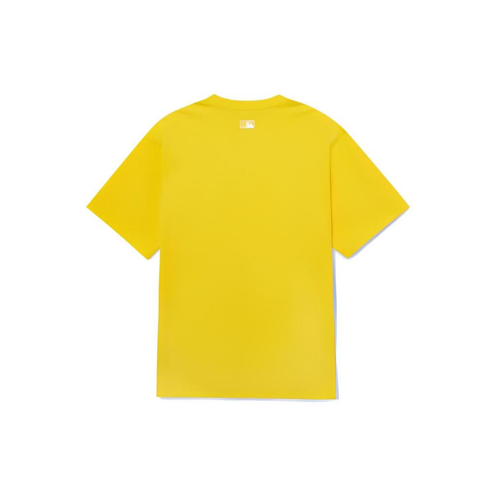 MLB Los Angeles Dodgers T Shirts Unisex Yellow Crew Neck Moderate Straight Fit 3ATSB0333-07MSS
