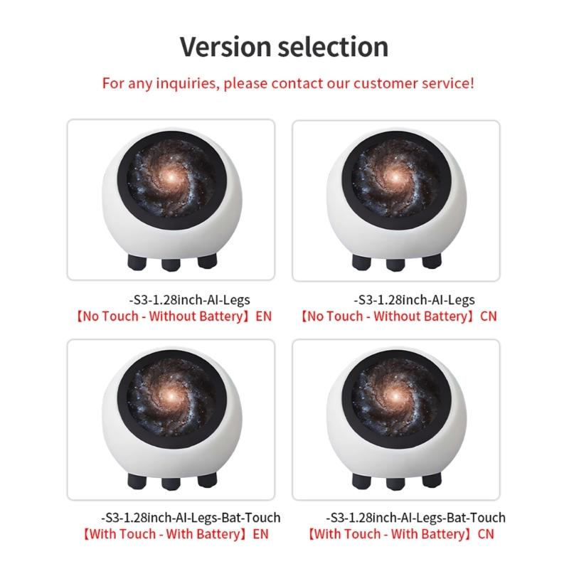 AI Voice Chat Robot 1.28'' Screen Builtin Battery Featuring 1.28Inch Screen Voice Recognition