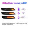 Car Led Side Marker Flowing Water Flicker Turn Light for BMW 1 Series E81 E82 E87 E88 3 Series E90 E91 E92 E93 5 Series E60 E61