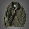 Men's Warm Corduroy Workwear Jacket, Plus Velvet Thickened, Winter Dad's Coat