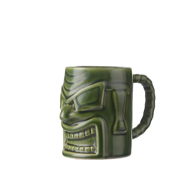 Creative TIKI MUG Hawaiian Cocktail Cup Ceramic Mask Cup Tiki Cups Ghost Face Cups Birthday Gift for Friends Best Gifts To Order