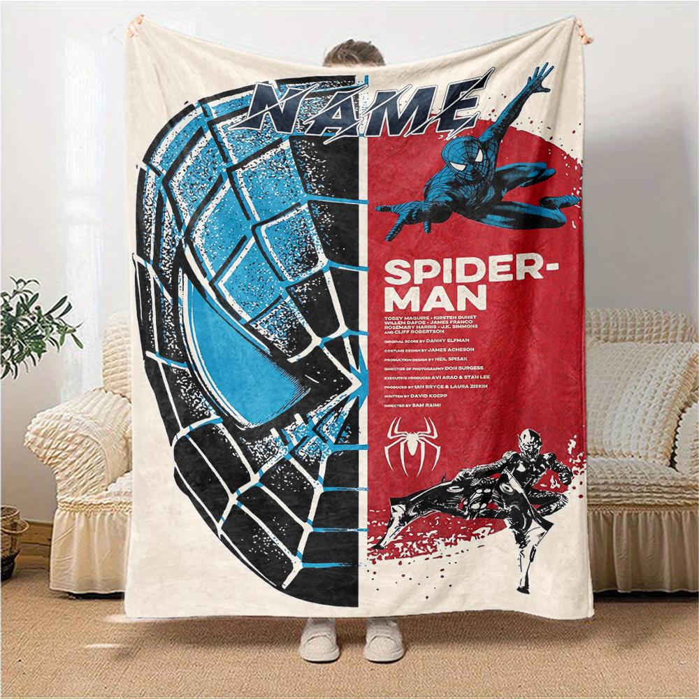 Custom Name Deadpool Wolverine blanket for Couch & Bed, Plush Cozy Fuzzy Blanket Super Soft & Warm Blankets for Fall and Winter. 090823
