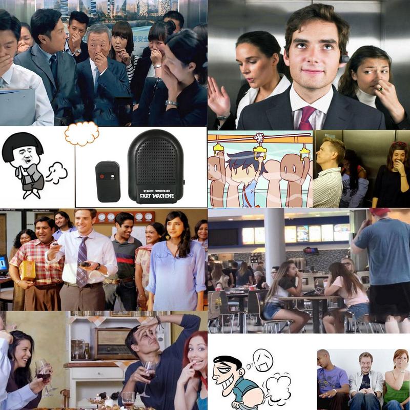 Electronic Fart Sound Machine Remote Control Prank Noise Maker RC Farting Box for Trick Spoof Gifts for Christmas Funny Presents Medium