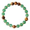 Festive Gifts Green Aventurine Tiger Eye Beaded Bracelet Natural Fashion Jewelry For Men Women Daily Wear Gift