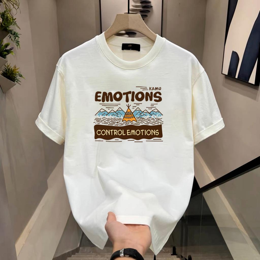 

Тенденція літньої моди INS. Вільна футболка з принтом для чоловіків з короткими рукавами та круглим вирізом. Одяг для пар, чорно-білий XXS-6XL 3XL