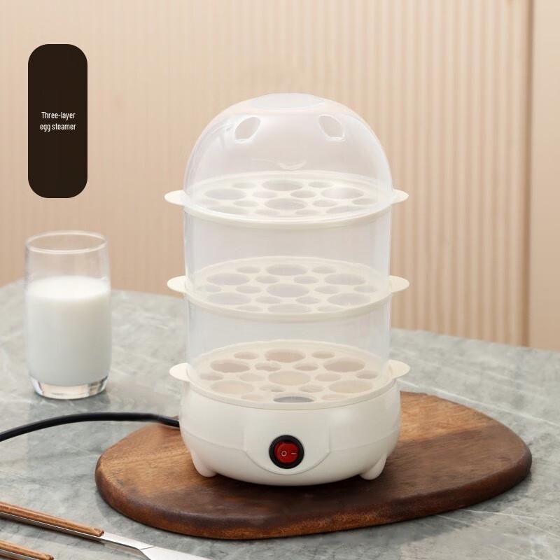 3-Layer Automatic Stainless Steel Egg Cooker