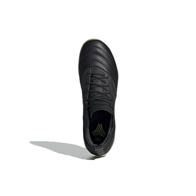 Adidas Copa 19.1 Comfortable Versatile TF (Rubber Studs) Non-Slip Durable Soccer Shoes Men Soccer Shoes Black Green AC8206